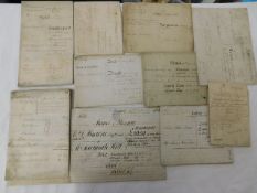 Approx. fifty five vellum indentures relating most