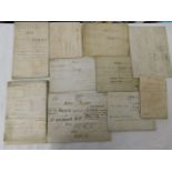 Approx. fifty five vellum indentures relating most