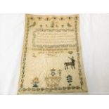 An early Victorian sampler Elizabeth Mary Gadscome