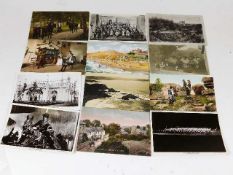 Approx. sixty mostly British vintage postcards