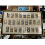 A framed Players cigarette cards picture