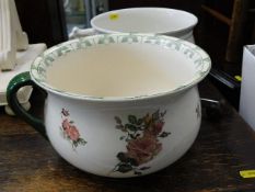 A Royal Doulton chamber pot & one other
