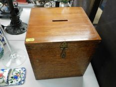A church collections box