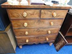 A Victorian chest of drawers