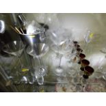 A cocktail making set with good quality glasses &