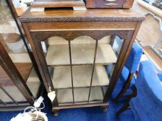 An early 20thC. display cabinet
