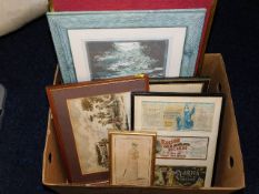 A 19thC. framed print & other prints & pictures