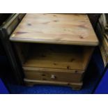 A Ducal pine entertainments cabinet