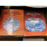 Two books on blue & white transfer wares