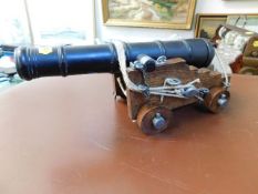 A model of a military cannon