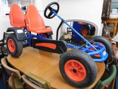 An adult sized Berg pedal Go-Kart with pneumatic t