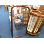 A large 19thC. mahogany framed mirror