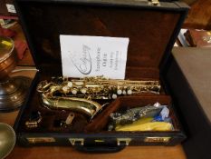 An Odyssey saxophone & case