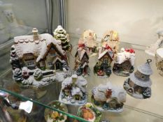 A small selection of mostly Lilliput Lane winter s