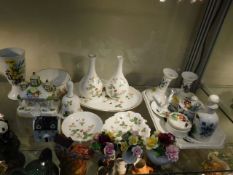 A c.1900 hand painted dressing table set & other i