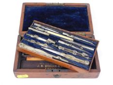 A Victorian boxed drawing set