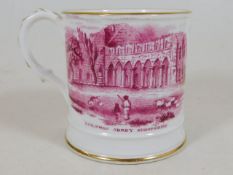 A 19thC. Buildwas Abbey Shropshire mug