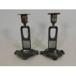 A pair of WMF candle holders