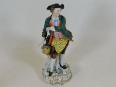 A 19thC. Meissen style porcelain figure