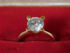 An approx. 2.3ct diamond solitaire ring in an 18ct