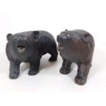 Two c.1900 carved Black Forest style bears