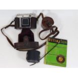 A Kodak Retina II film camera & accessories