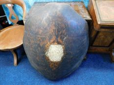 A large 19thC. turtleshell approx. 96cm long by 76