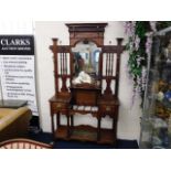 A large & good Victorian mahogany hall stand