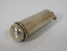 A silver cheroot holder