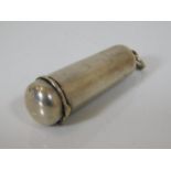 A silver cheroot holder