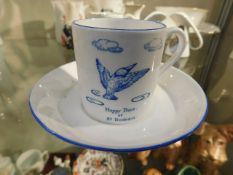 A Happy Days at St. Budeaux porcelain cup & saucer