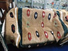 A large & heavy chenille throw