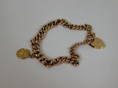 A 9ct gold belcher bracelet