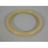 A Victorian ivory bangle