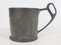 A small Kayserzinn pewter cup