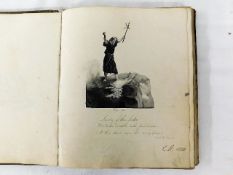 An early 19thC. scrap & sketch album
