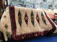 A large & heavy chenille throw