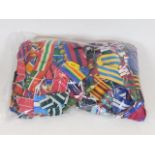 A bagged quantity of medal ribbons