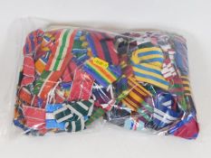 A bagged quantity of medal ribbons