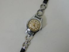 A ladies stainless steel Tudor Royal Rolex