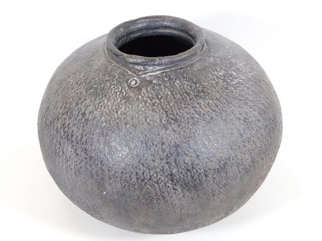 An African clay beer pot