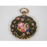 A 19thC. French 18ct gold Le Roy enamelled pocket