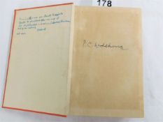 A hand signed P. G. Wodehouse second print of The