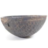 A native African dough bowl