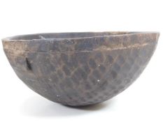 A native African dough bowl