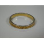 A two tone 18ct band