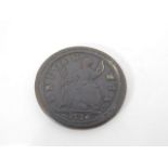 A George I halfpenny