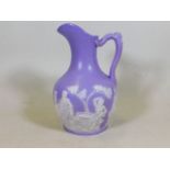 A 19thC. lilac jasperware style jug