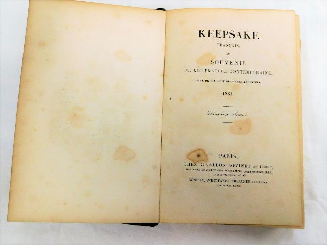 Keepsake Français Souvenir de littérature contempo