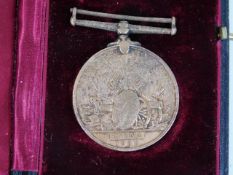 A boxed c.1900 China war medal a/f